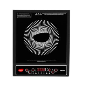 click to see full view 5 videos 2+ pigeon by stovekraft cruise 1800 watt induction cooktop with crystal glass,7 segments led display, auto switch off black